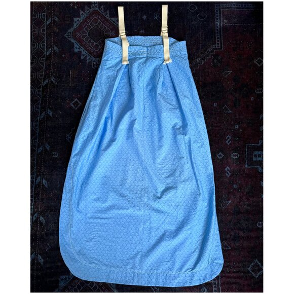 NWOT Odeeh Square Neckline Tent Midi Dress | Size XS US 2 DE 34 | Blue Scallop - Picture 3 of 9
